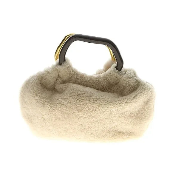 STAUD Camille Shearling Crossbody Bag - Picture 2 of 6